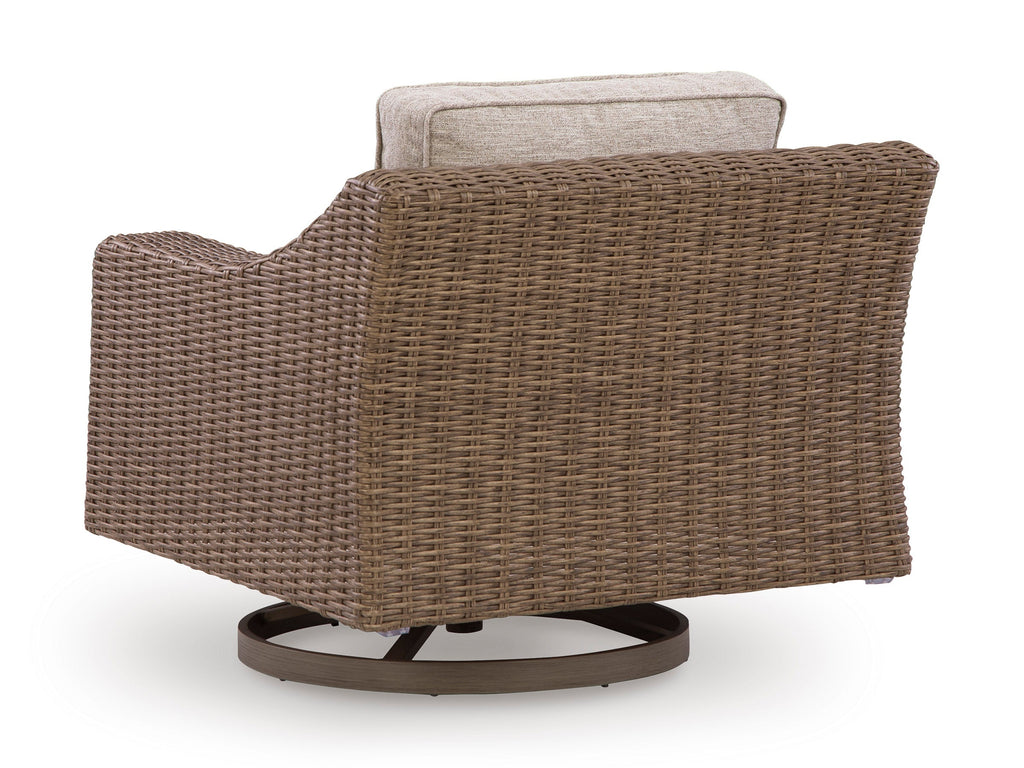 Laguna Heights Beige 4-Piece Outdoor Seating Set with End Table