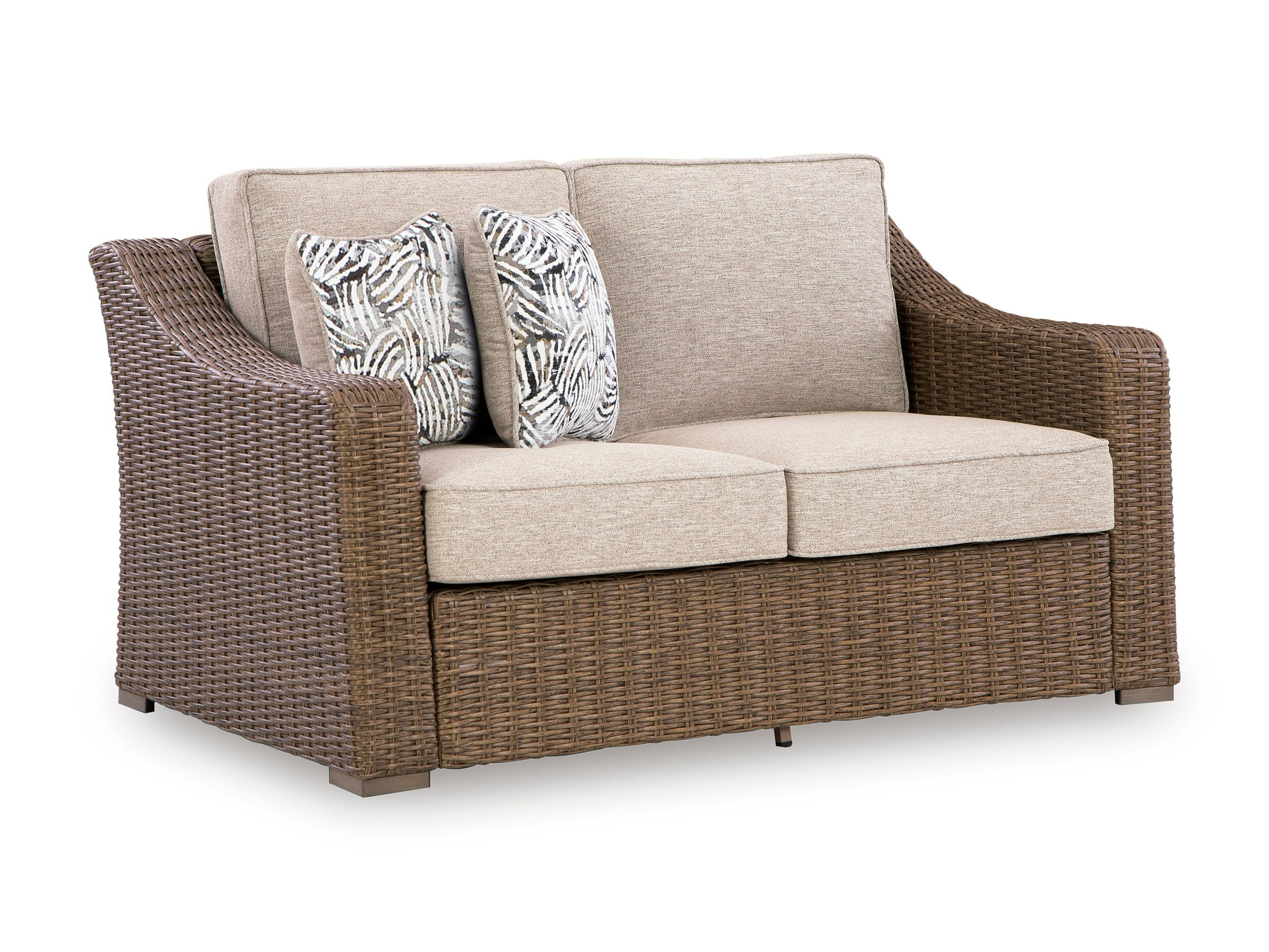 Laguna Heights Beige 4-Piece Outdoor Seating Set with Cocktail Table