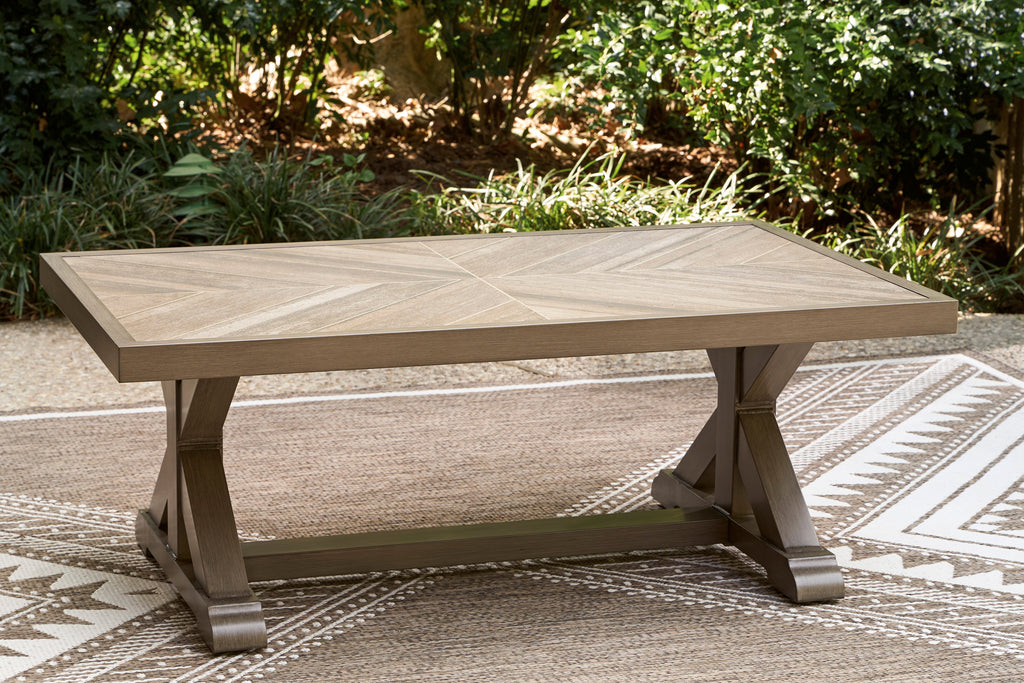 Laguna Heights Beige 4-Piece Outdoor Seating Set with Cocktail Table