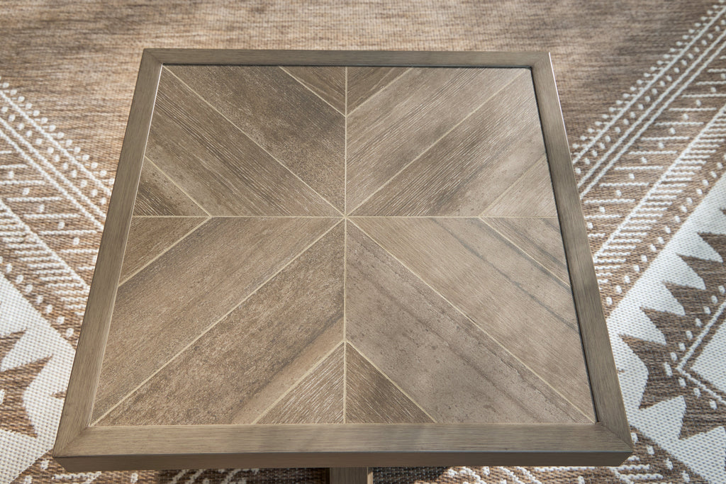 Laguna Heights Beige Outdoor End Table
