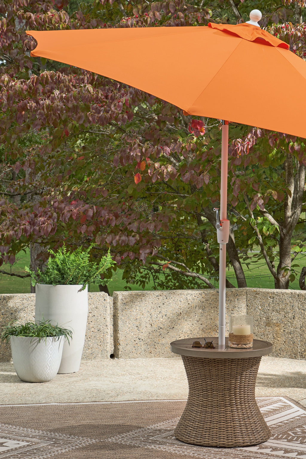 Laguna Heights Beige Outdoor End Table