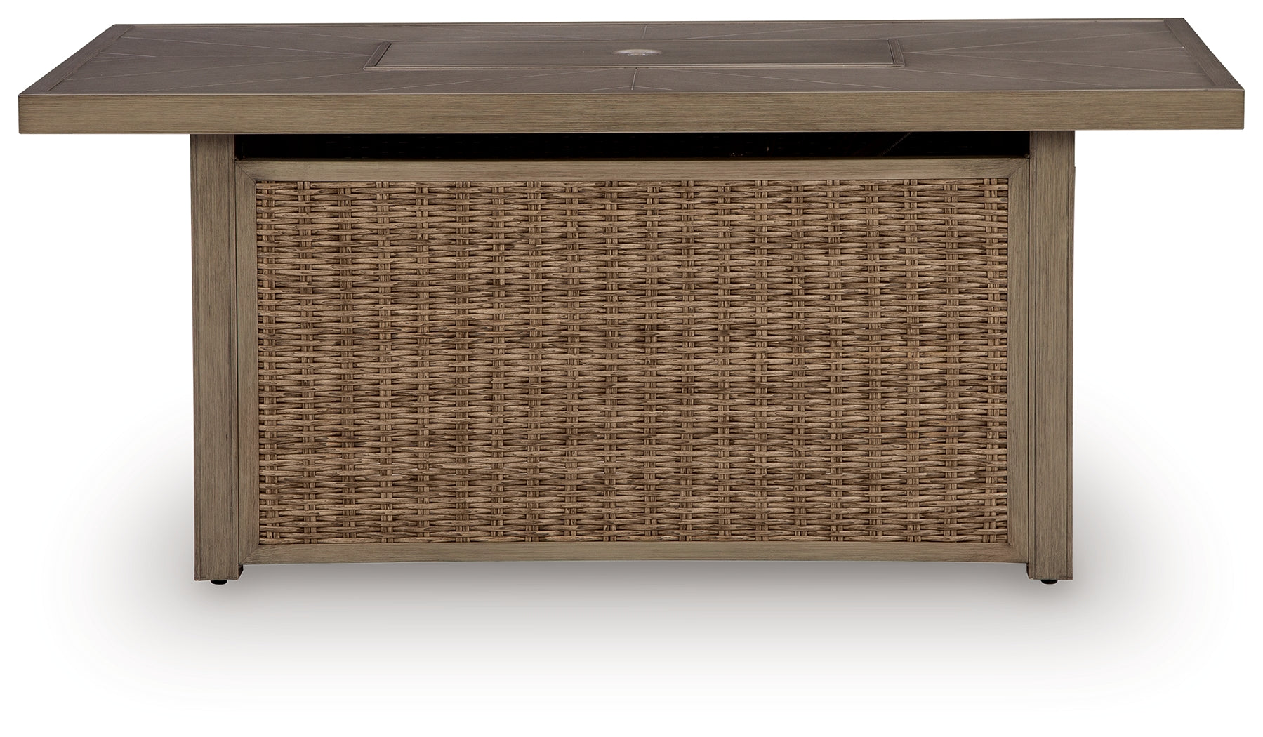 Laguna Heights Beige Outdoor Fire Pit Table