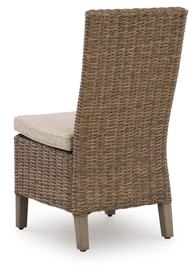 Laguna Heights Beige Outdoor Side Chair with Cushion (Set of 2)