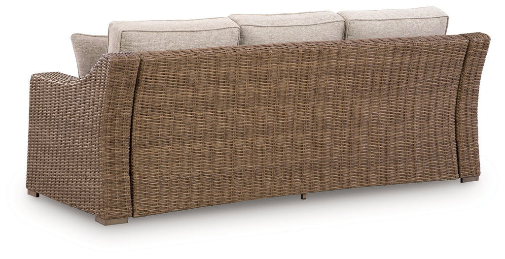 Laguna Heights Beige Outdoor Sofa with Cushion