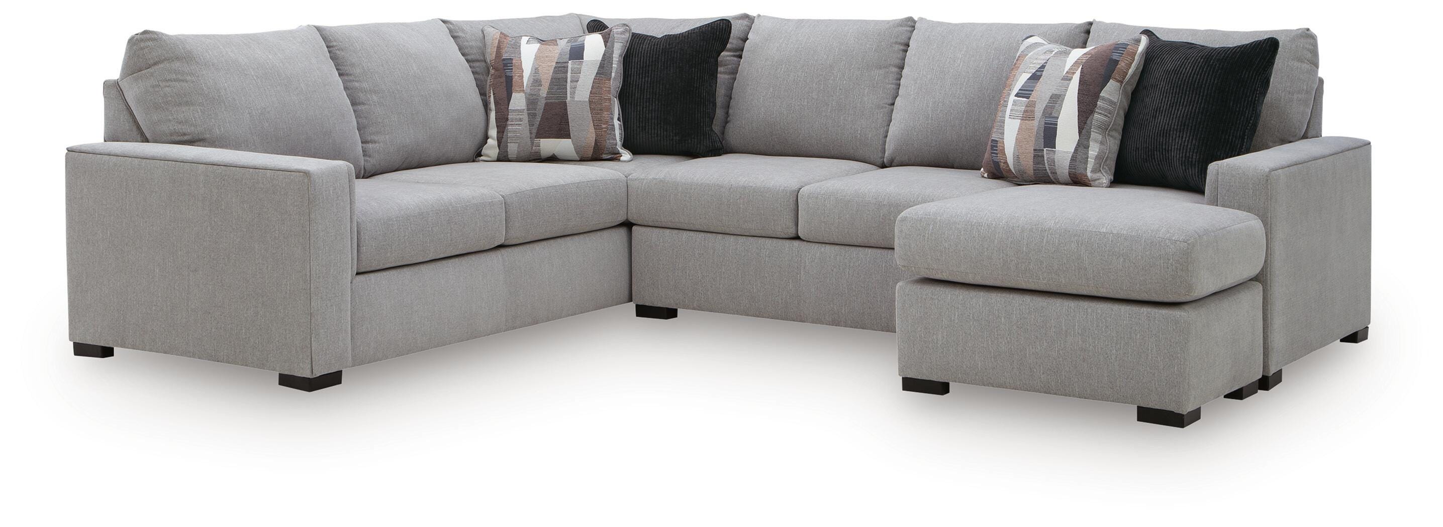 Lakepoint Nickel 2-Piece Sectional w/ Chaise
