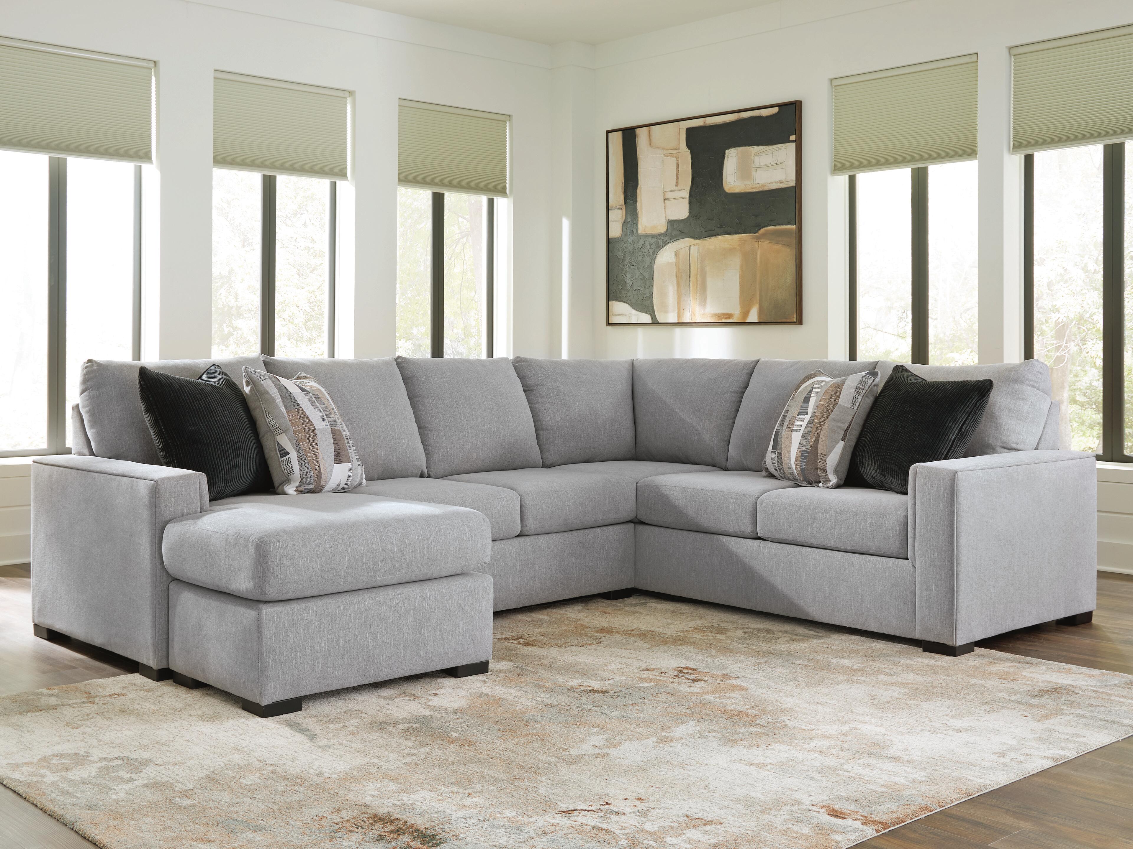 Lakepoint Nickel 2-Piece Sectional with Chaise