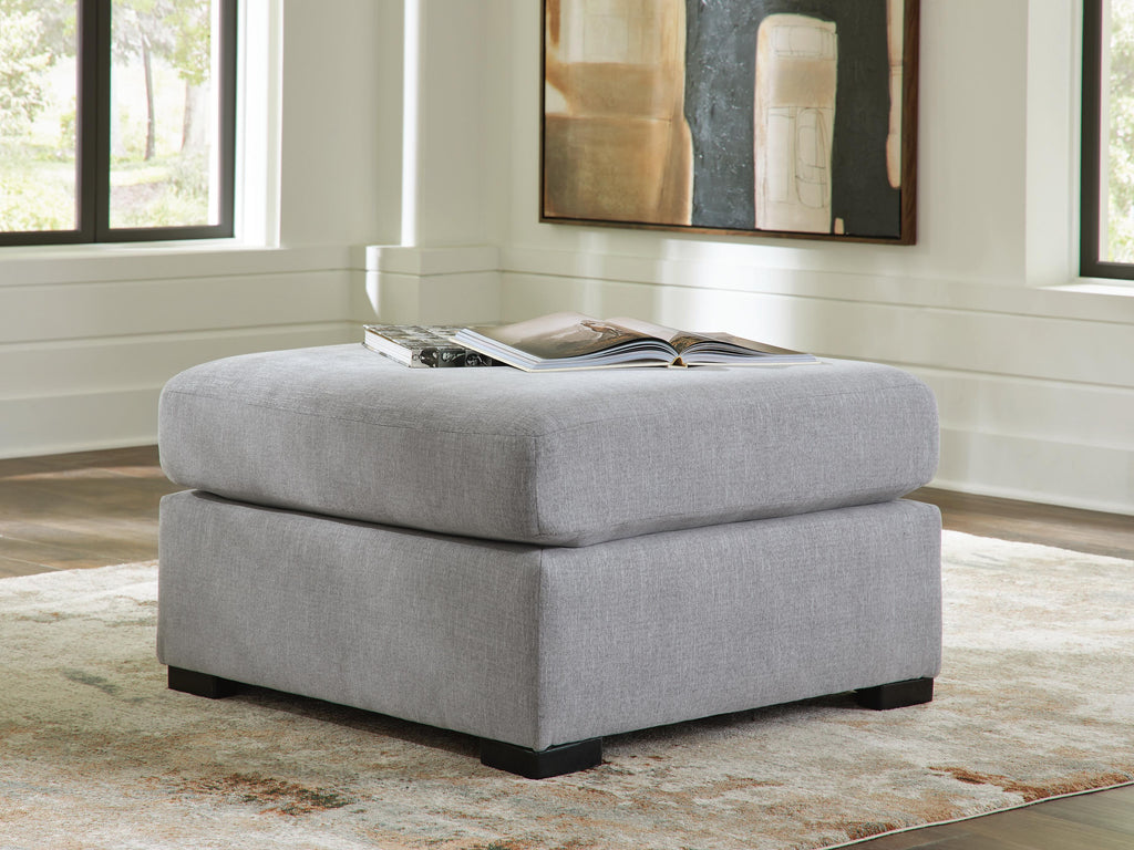 Lakepoint Nickel Oversized Accent Ottoman