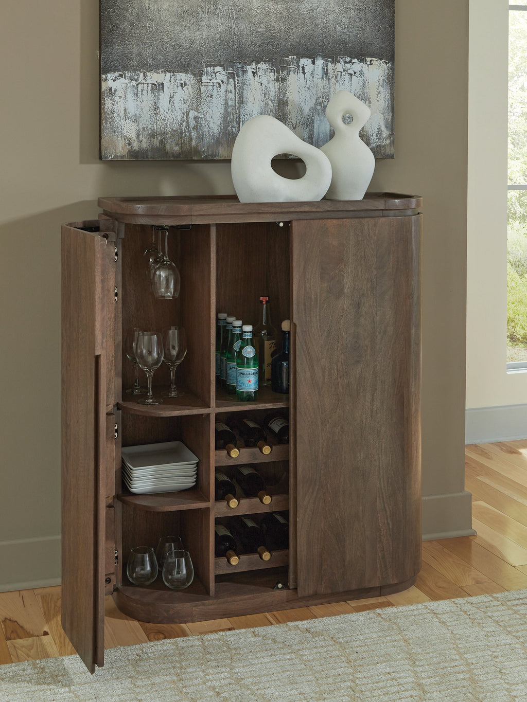 Landermont Medium Brown Bar Cabinet