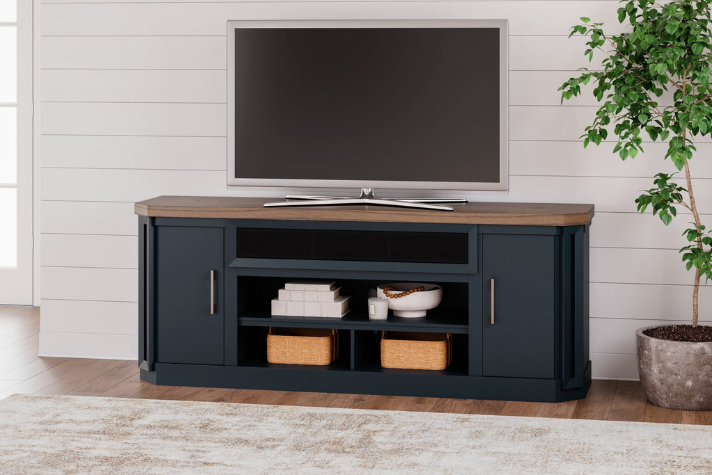 Landocken Brown & Blue 83" TV Stand