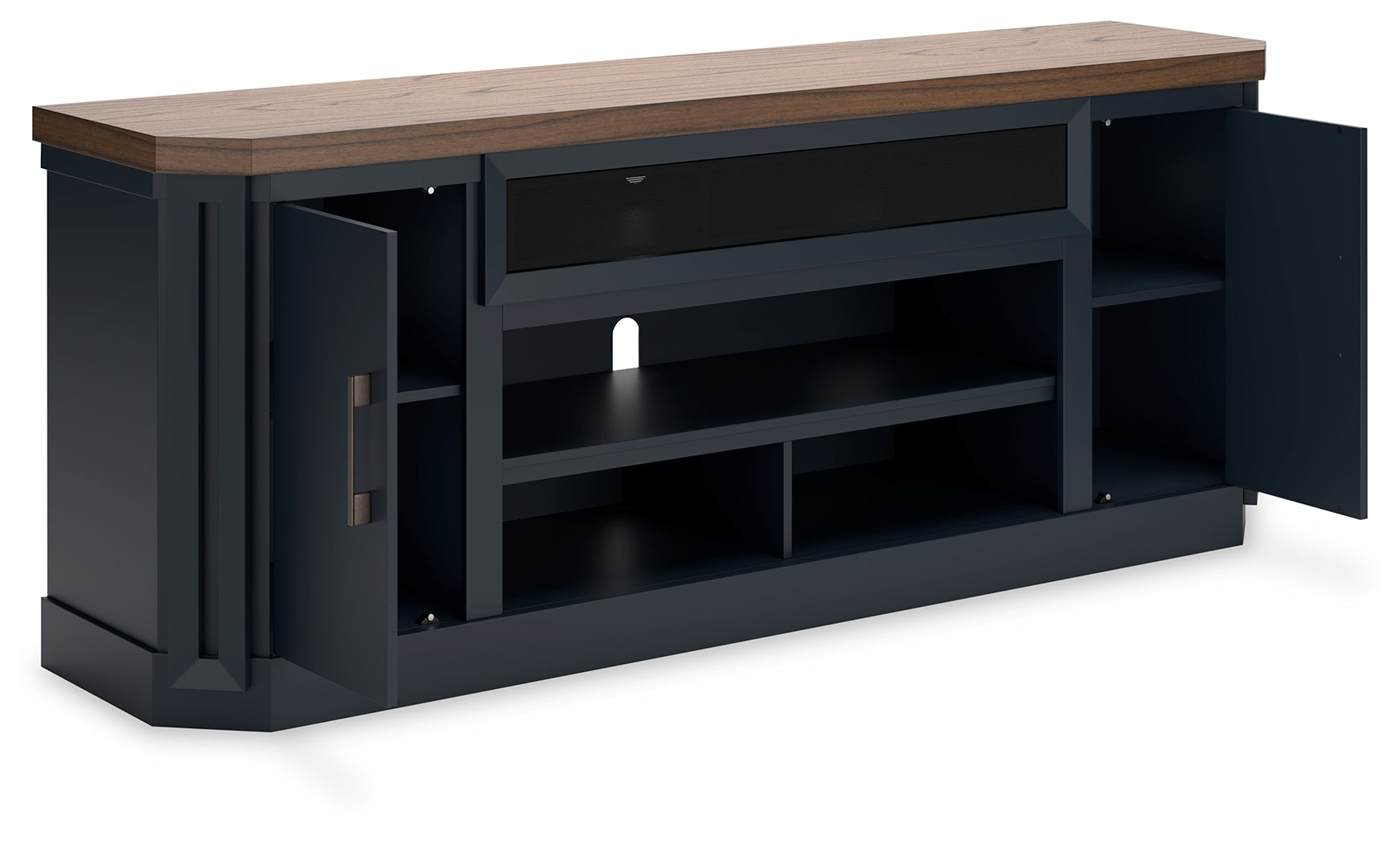 Landocken Brown & Blue 83" TV Stand