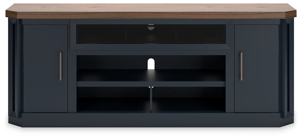 Landocken Brown & Blue 83" TV Stand