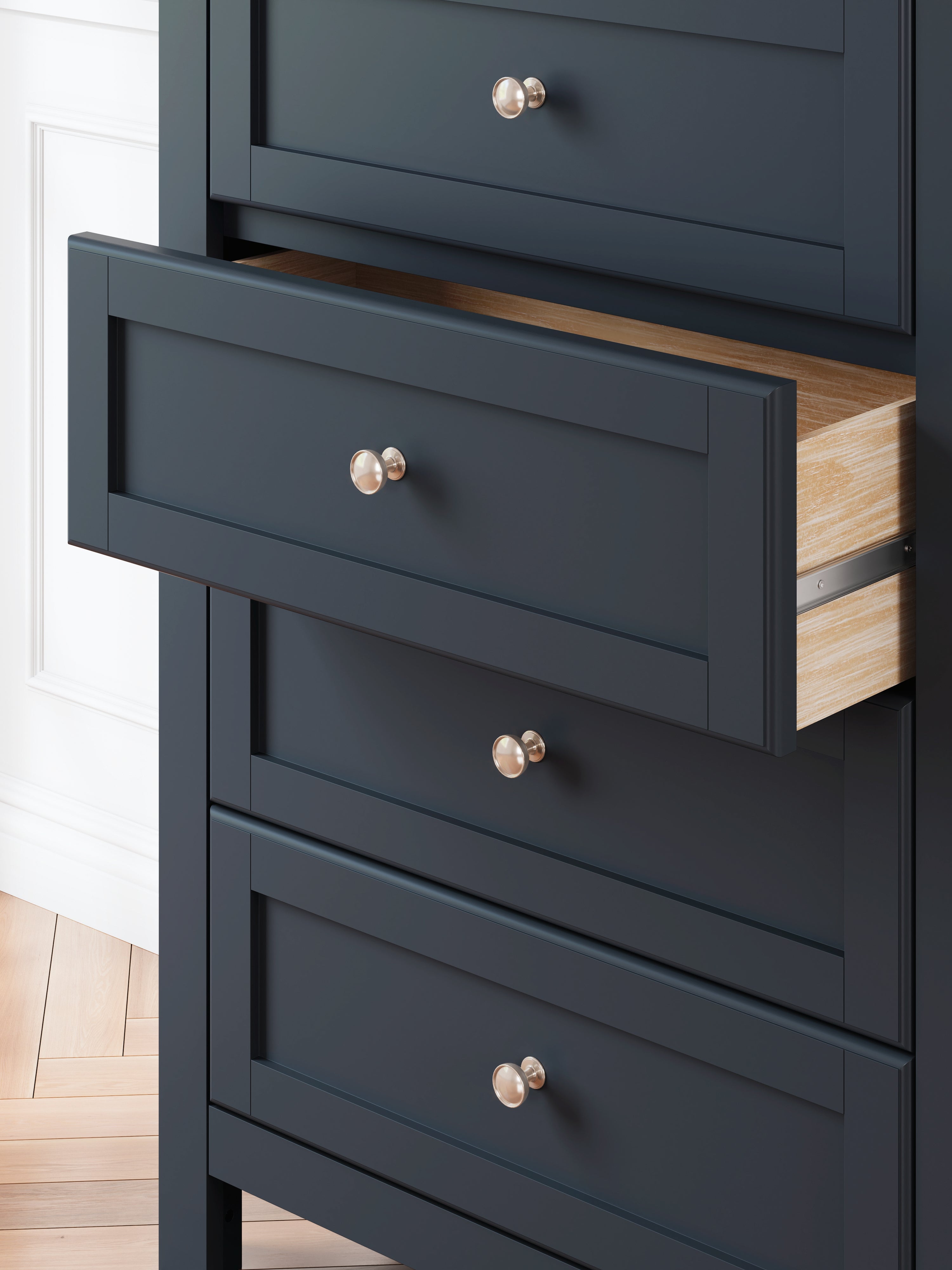 Landocken Brown/Blue Chest of Drawers
