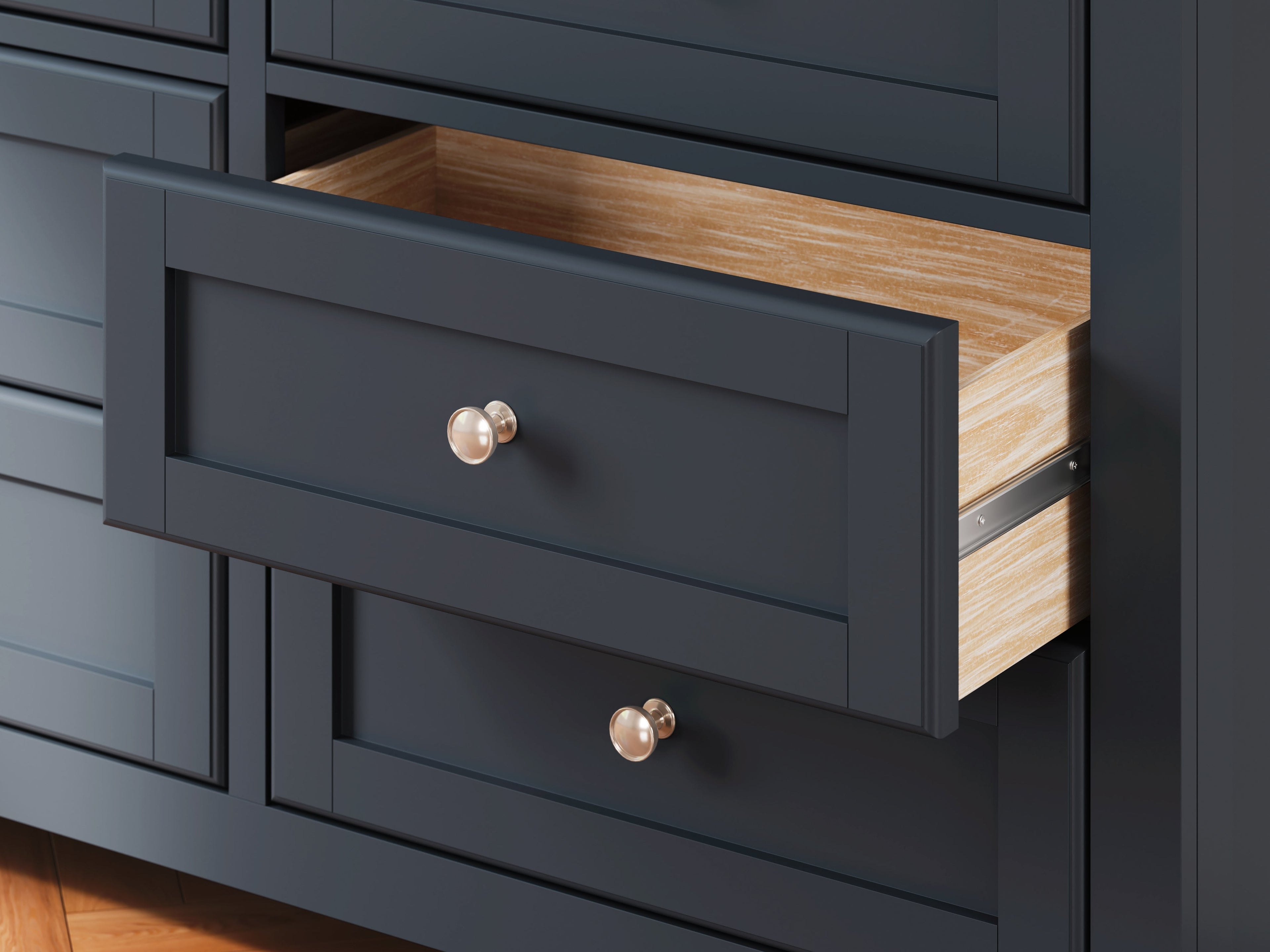 Landocken Brown/Blue Dresser
