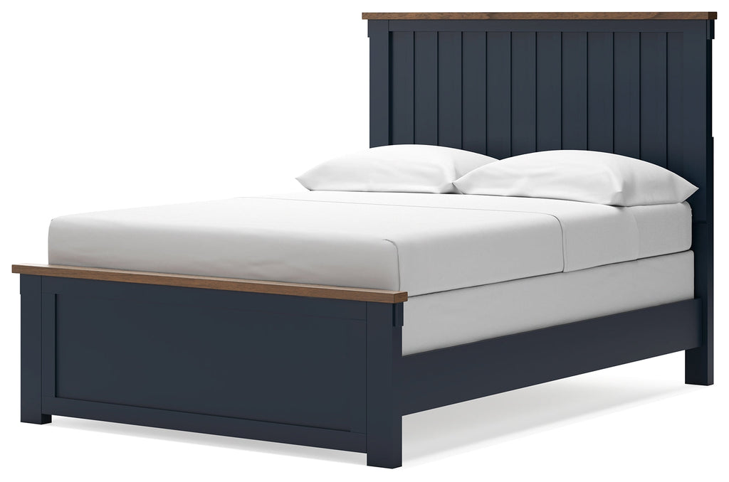 Landocken Brown/Blue Full Panel Youth Bed