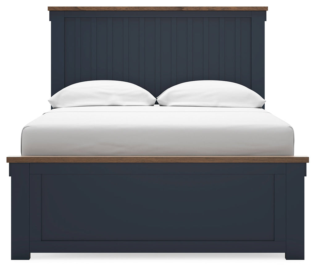 Landocken Brown/Blue Full Panel Youth Bed