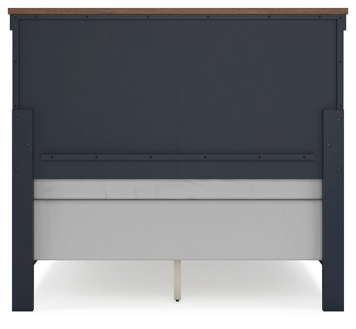 Landocken Brown/Blue Full Panel Youth Bed