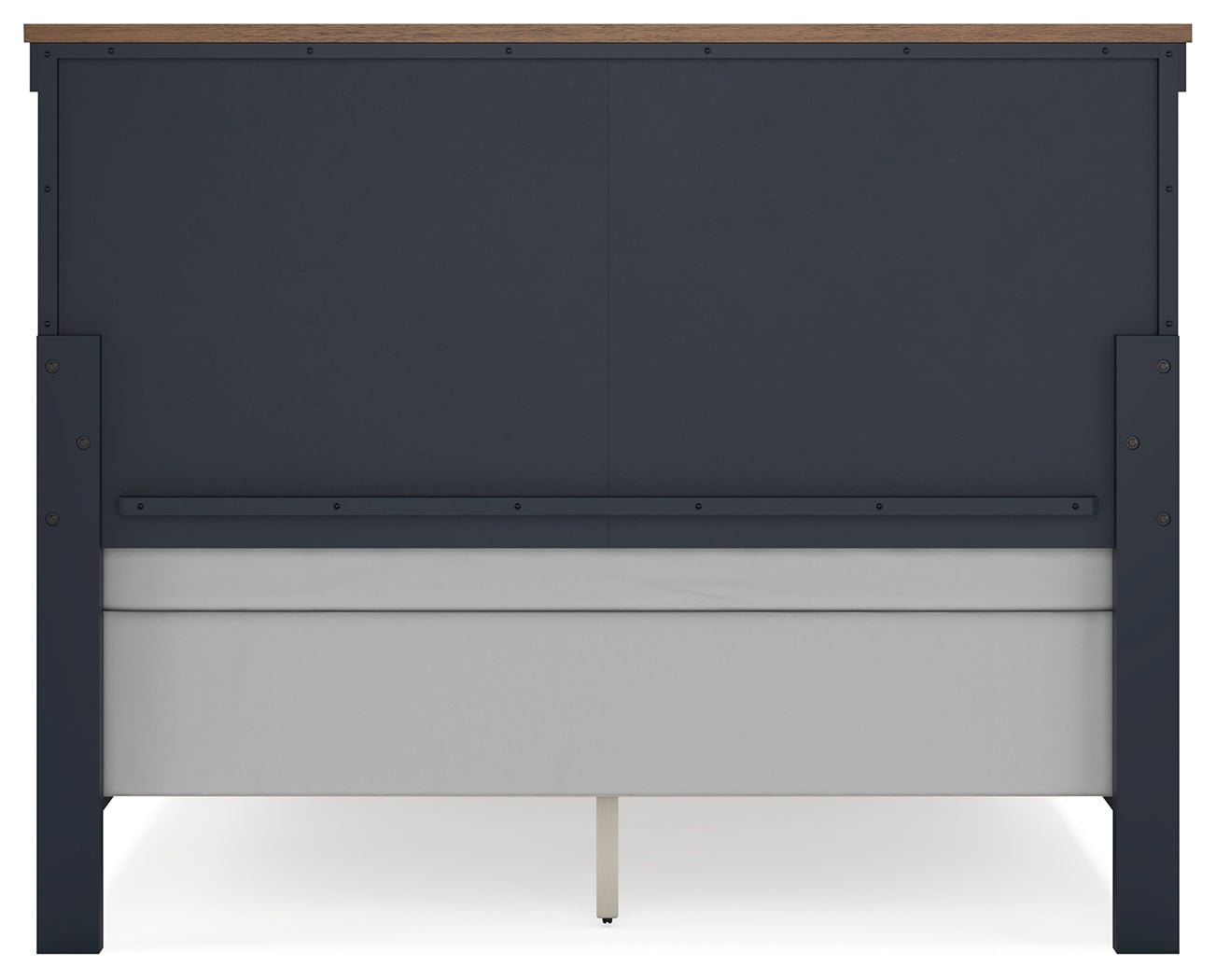 Landocken Brown/Blue Queen Panel Headboard & Dresser & Mirror