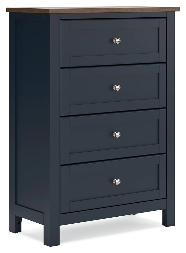 Landocken /Blue Twin Panel Bedroom Set, Brown