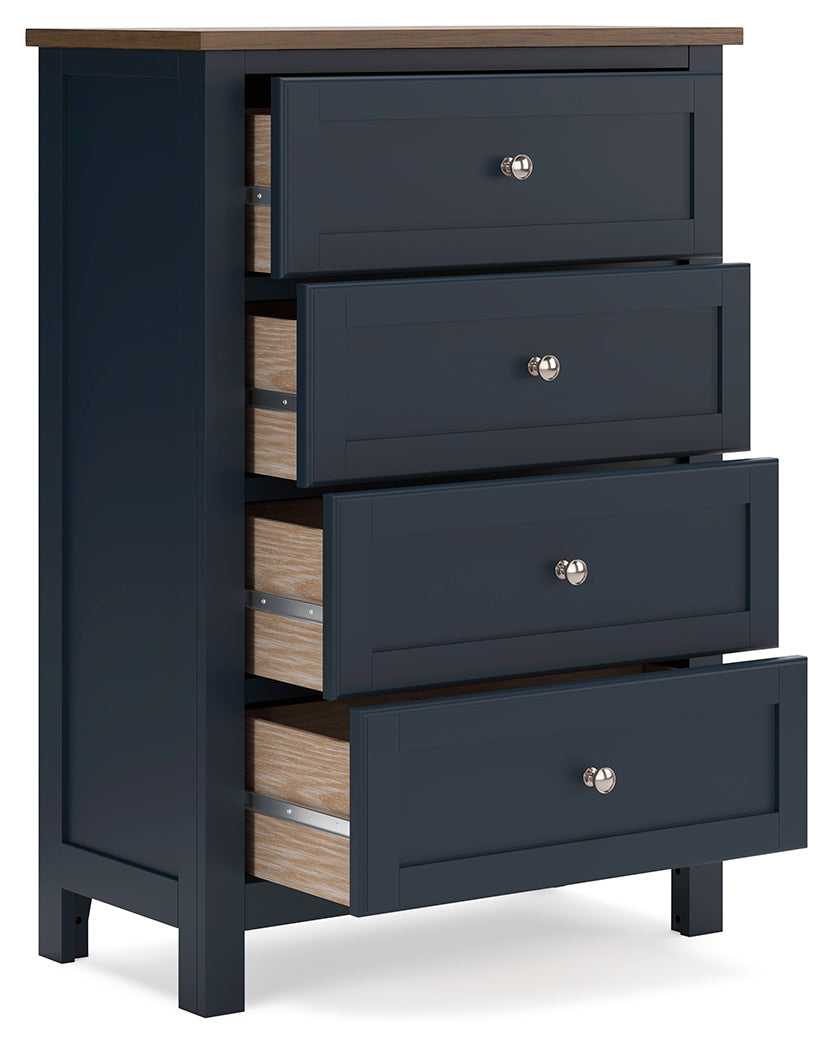 Landocken /Blue Twin Panel Bedroom Set, Brown