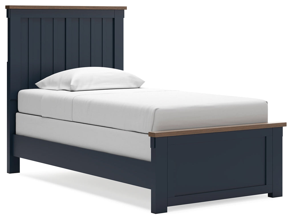 Landocken /Blue Twin Panel Bedroom Set, Brown