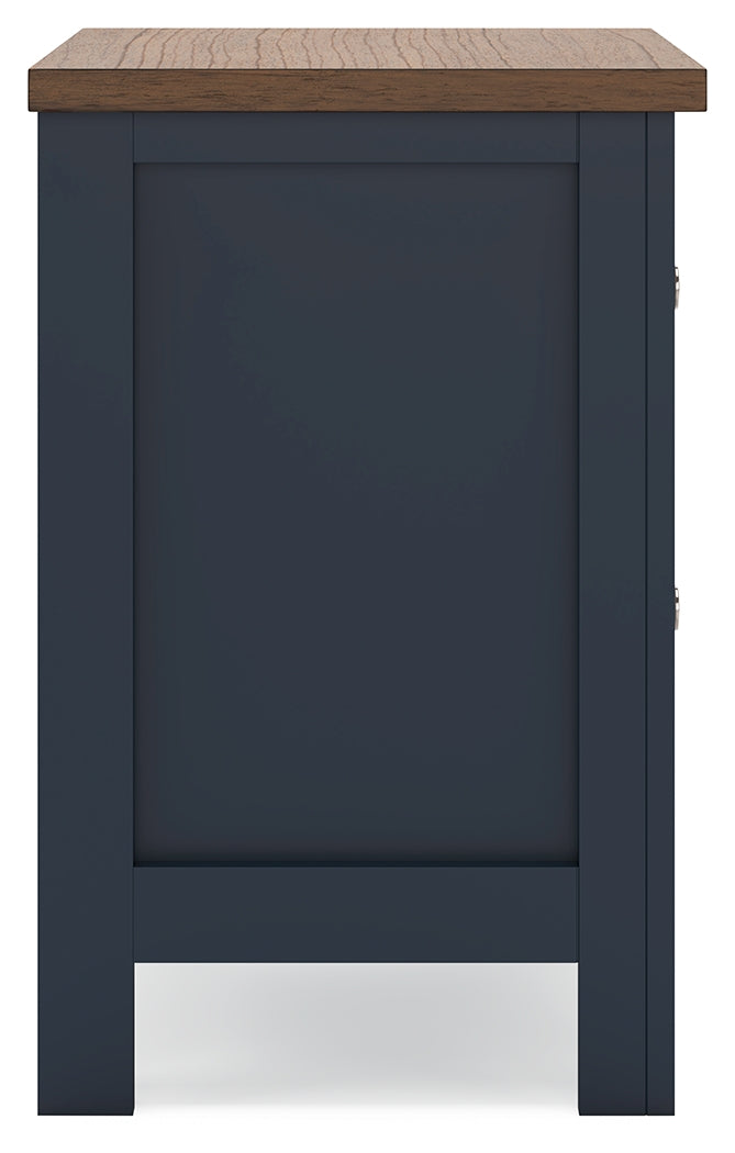 Landocken /Blue Twin Panel Bedroom Set, Brown