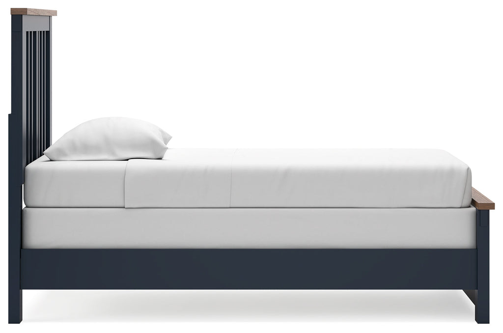 Landocken Brown/Blue Twin Panel Youth Bed