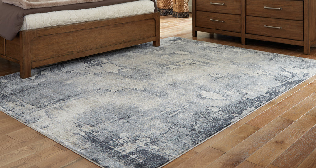 Langrich Blue/Gray/Cream 5'3" x 7'3" Rug