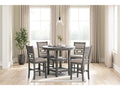 Wrenning Gray Counter Height Dining Table and 4 Barstools (Set of 5)