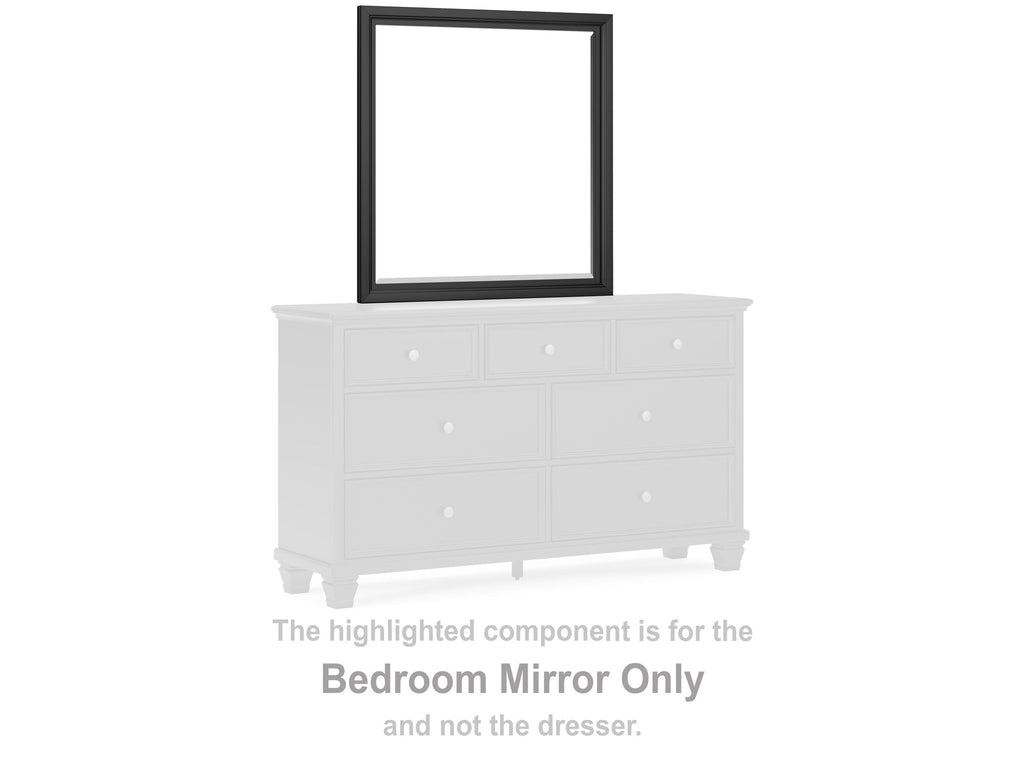 Lanolee Black Bedroom Mirror