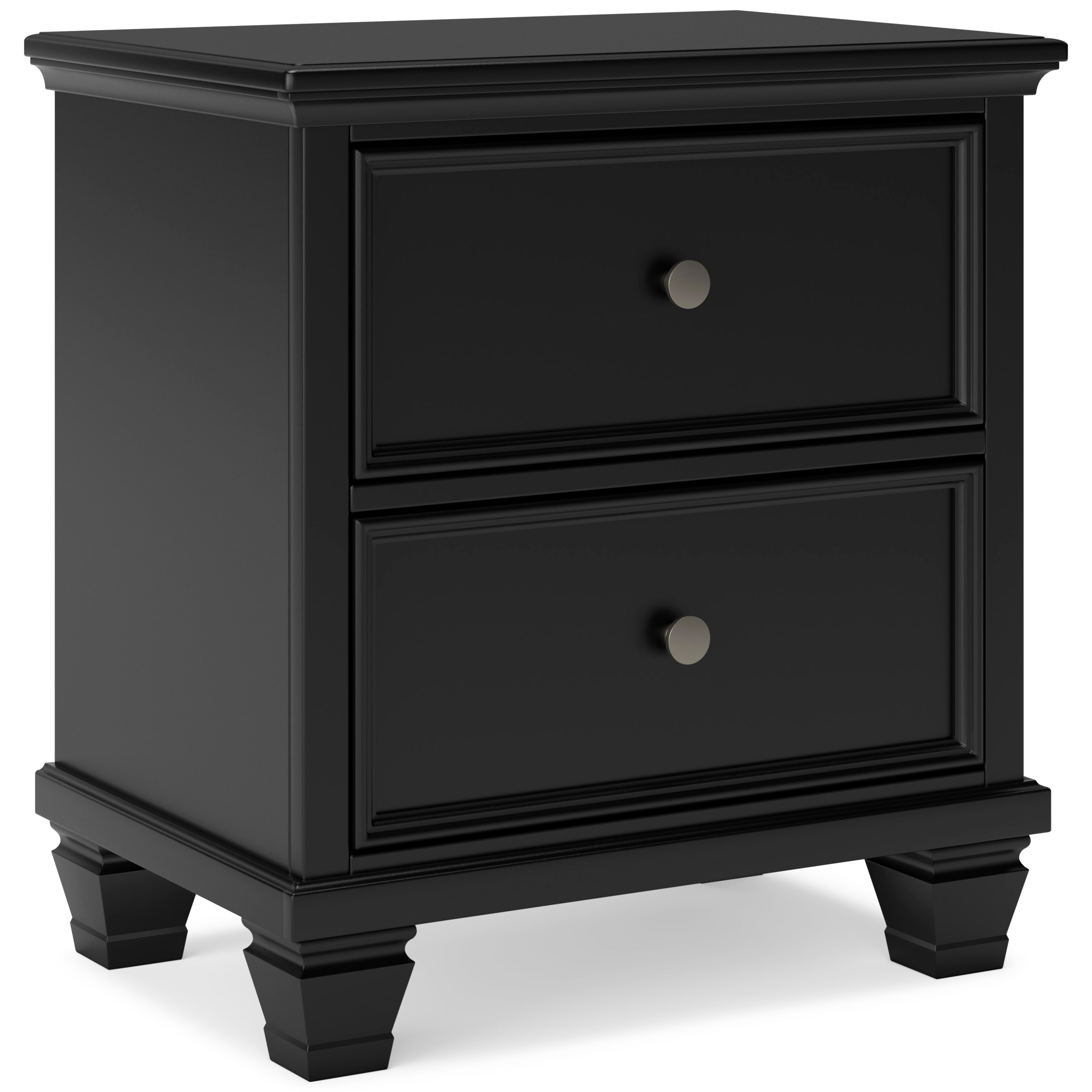 Lanolee Black California King Panel 4-Piece Bedroom Set