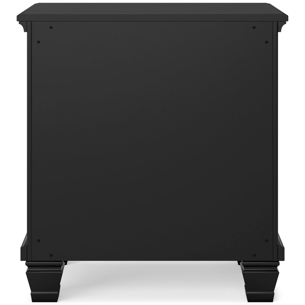 Lanolee Black California King Panel 4-Piece Bedroom Set