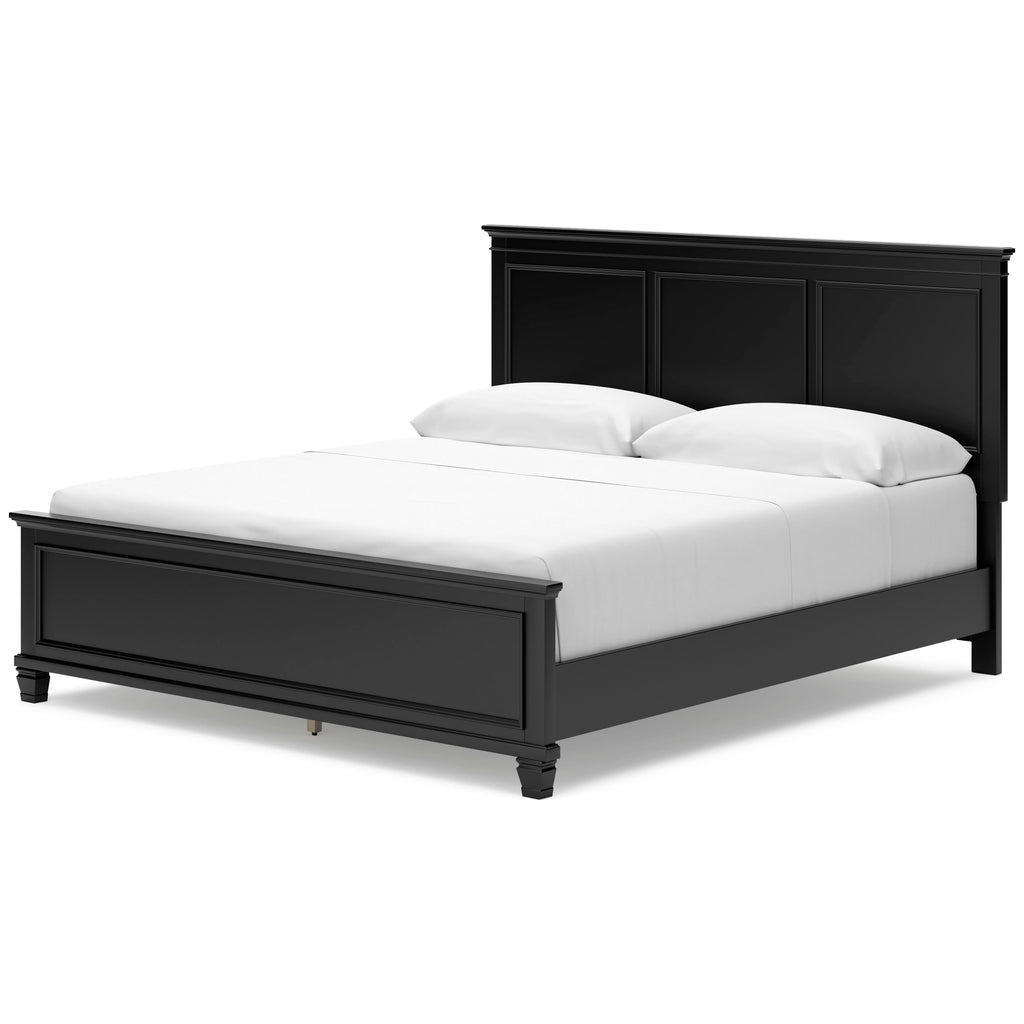 Lanolee Black California King Panel 5-Piece Bedroom Set