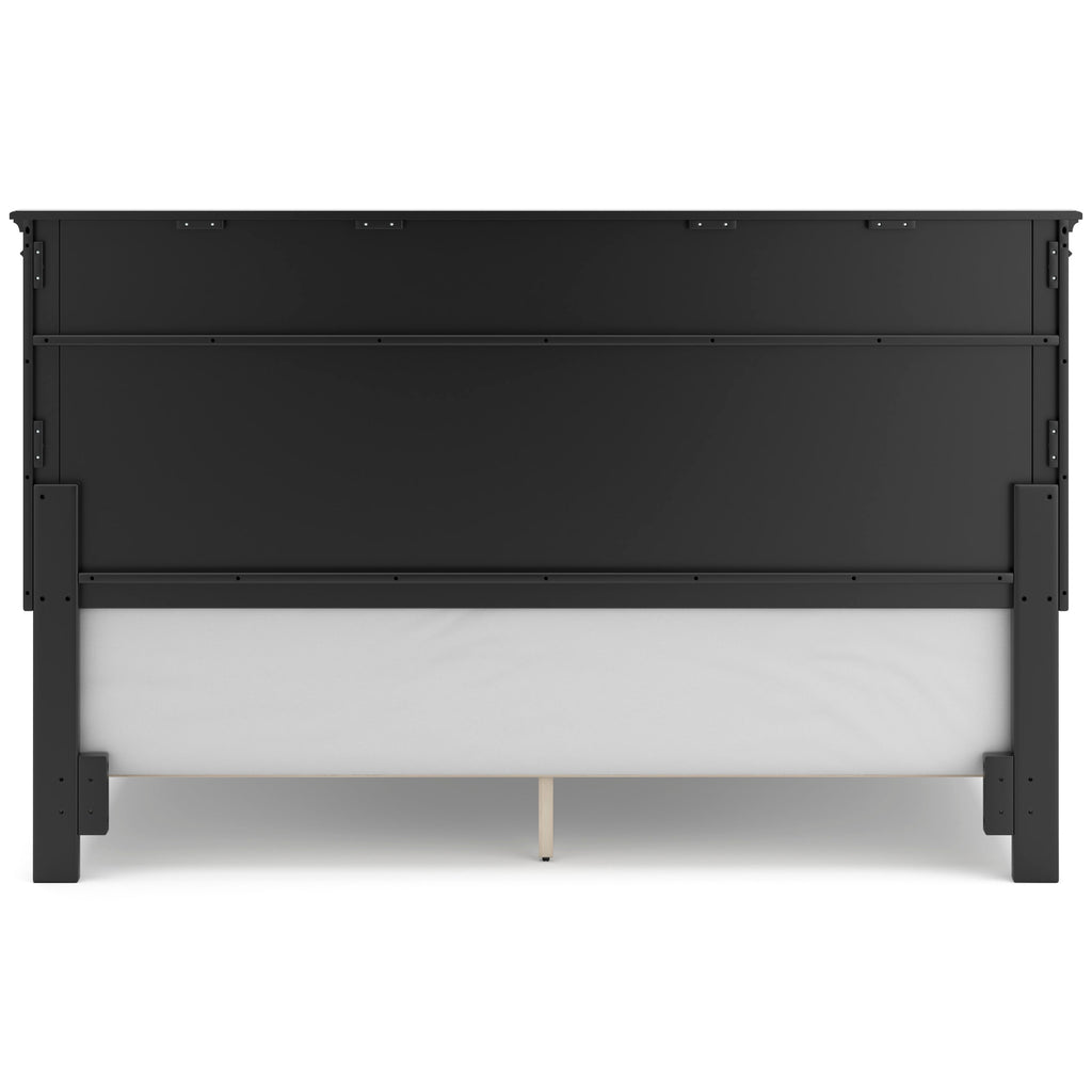 Lanolee Black California King Panel 5-Piece Bedroom Set