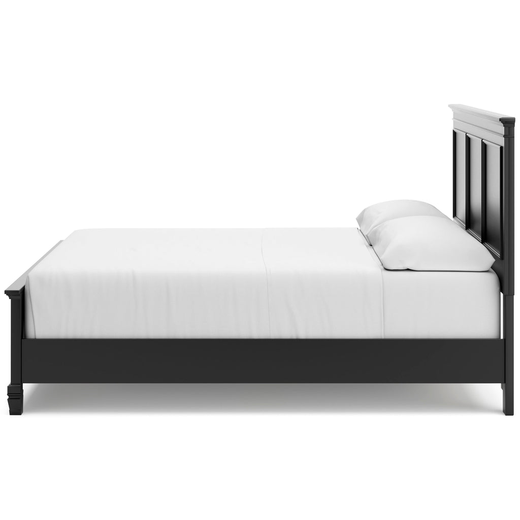 Lanolee Black California King Panel 4-Piece Bedroom Set