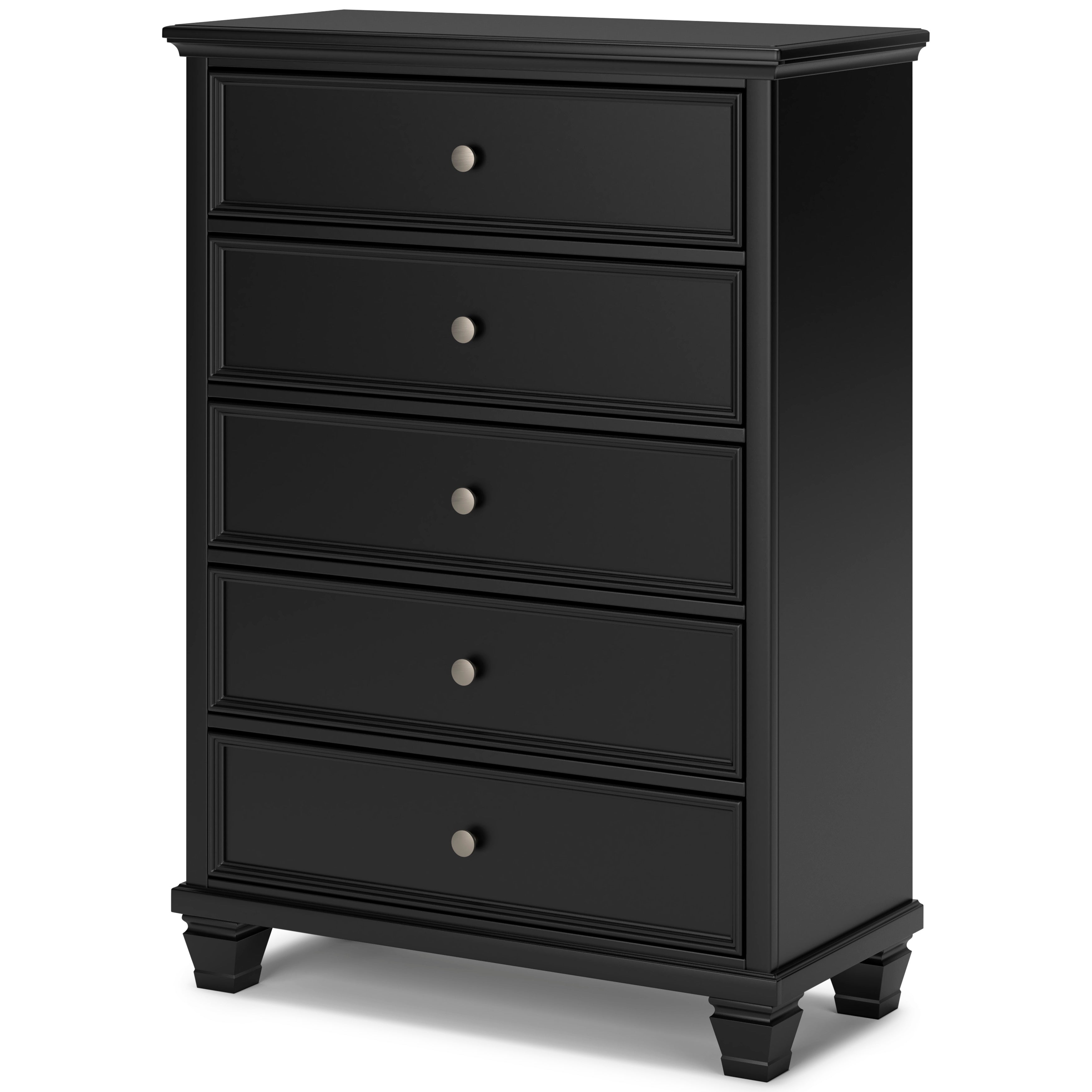 Lanolee Black Full Panel 5-Piece Bedroom Set