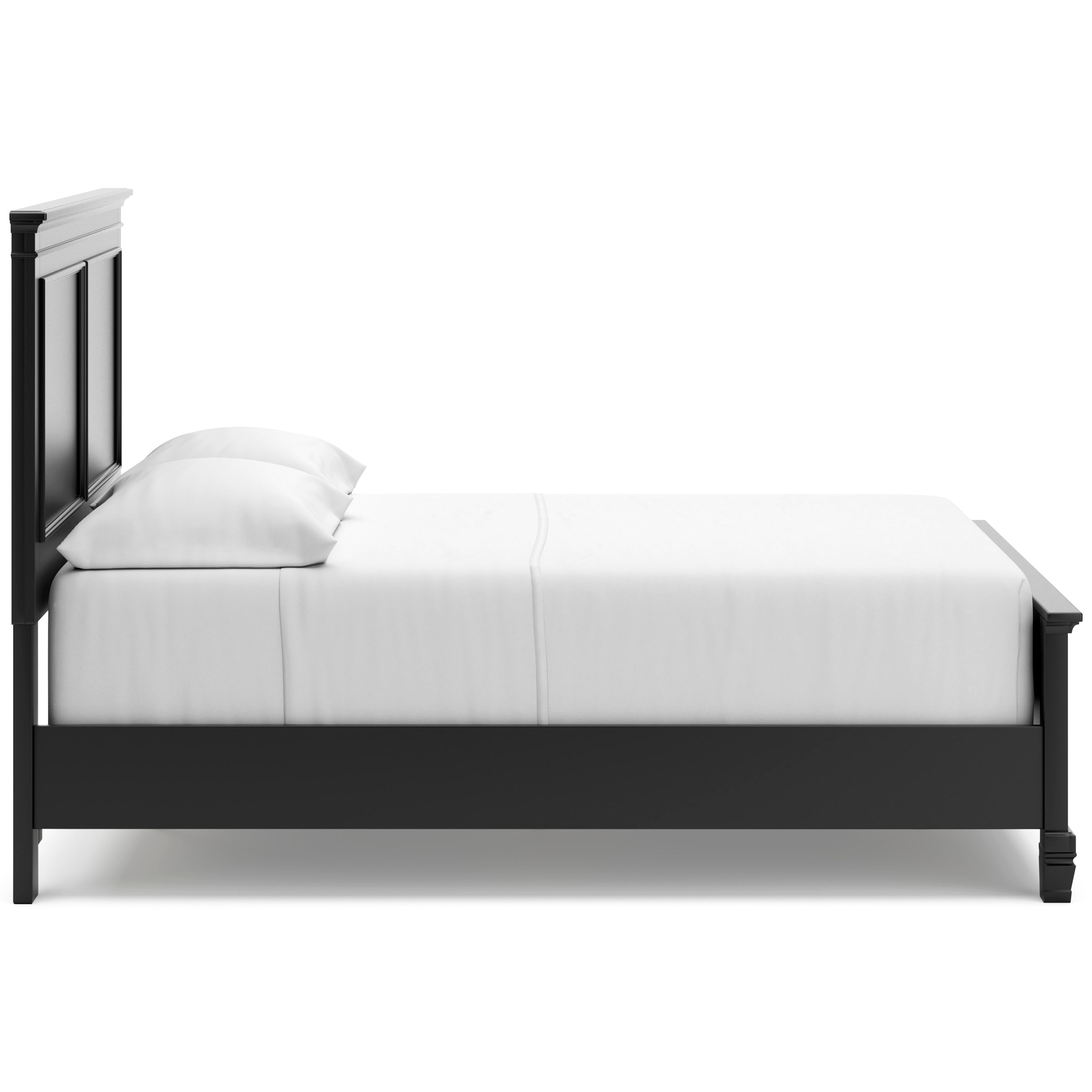 Lanolee Black Full Panel 5-Piece Bedroom Set w/ 2 Nightstands