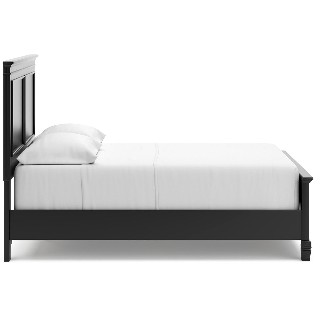 Lanolee Black Full Panel 5-Piece Bedroom Set