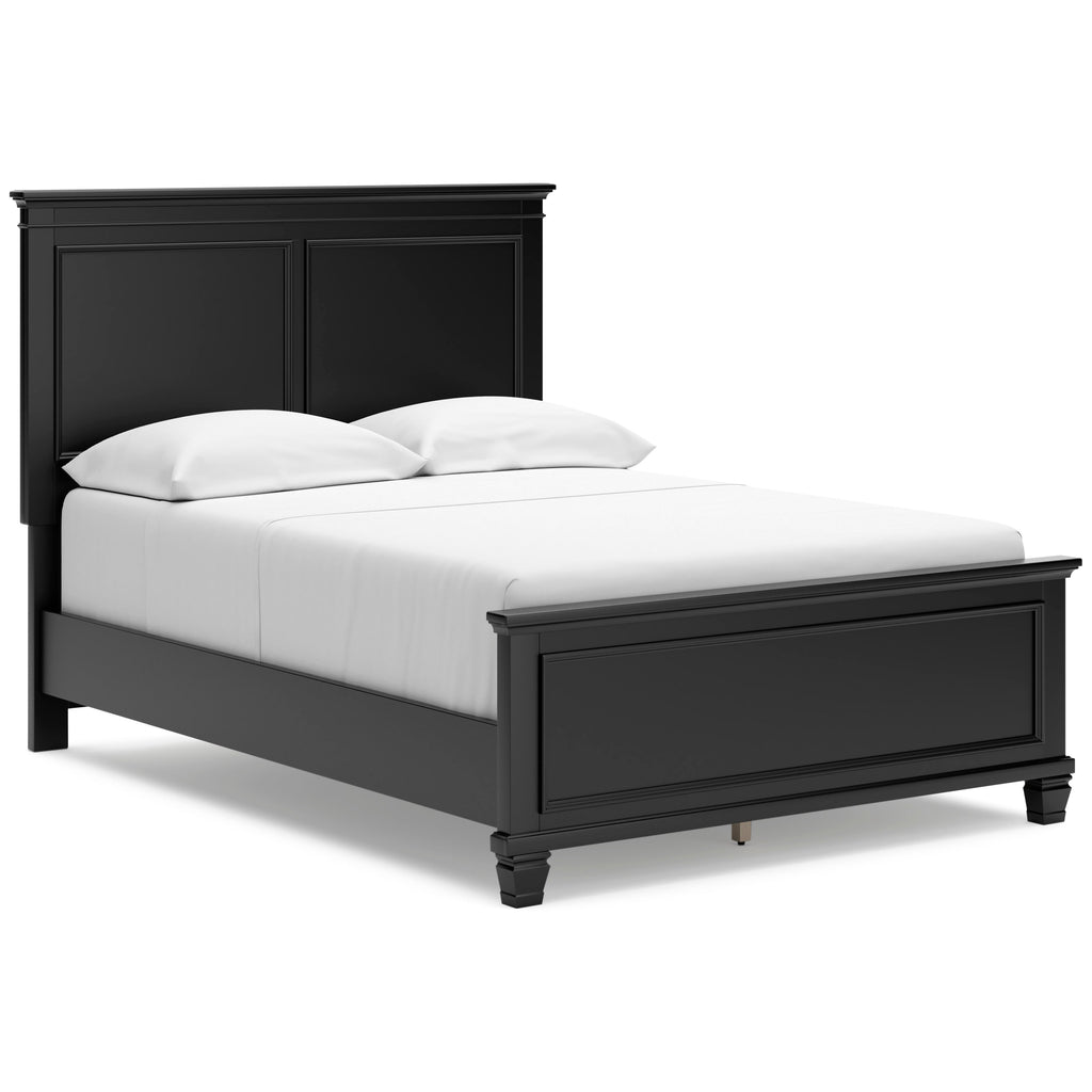 Lanolee Black Full Panel 5-Piece Bedroom Set
