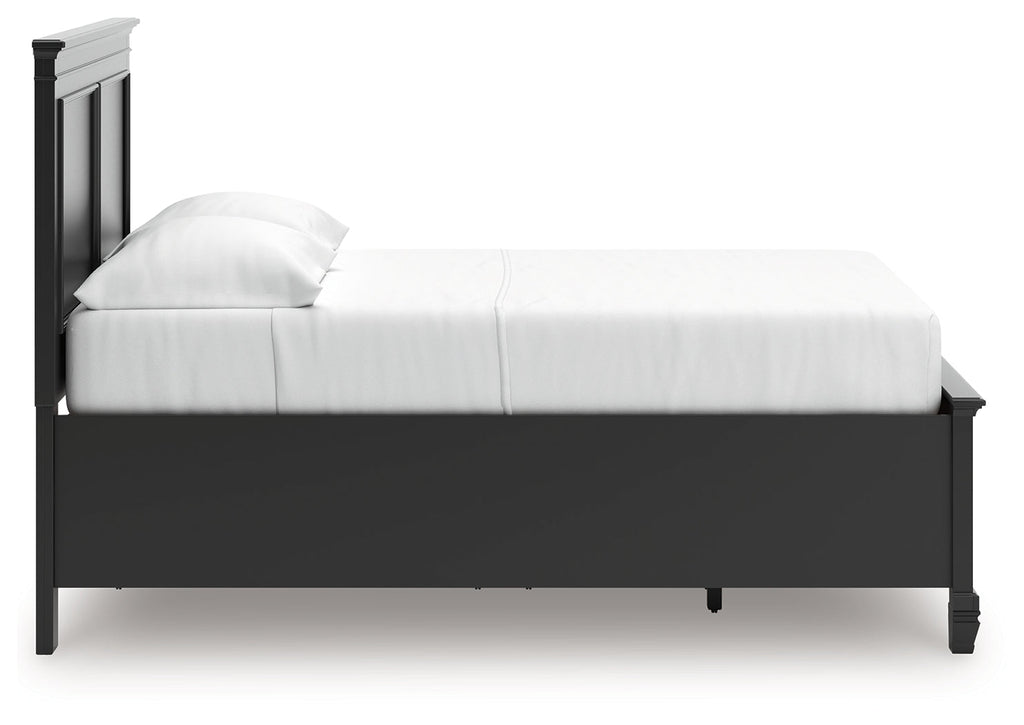 Lanolee Black Full Panel Storage Bed