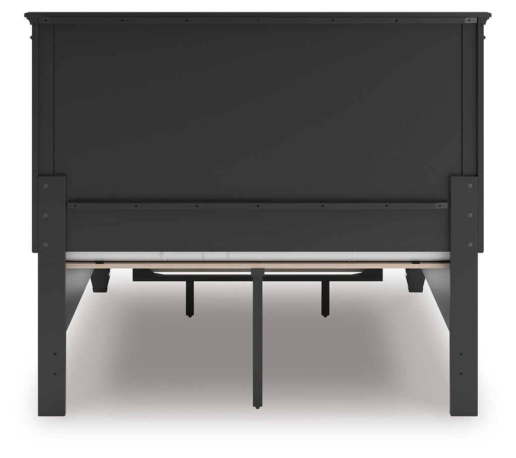 Lanolee Black Full Panel Storage Bed