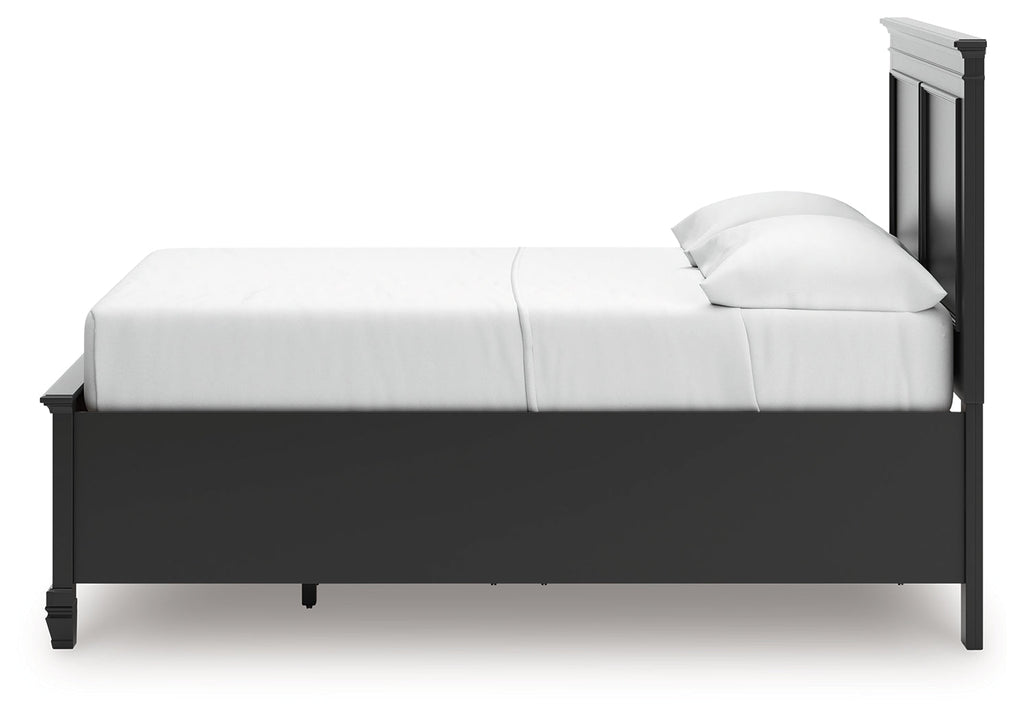Lanolee Black Full Panel Storage Bed