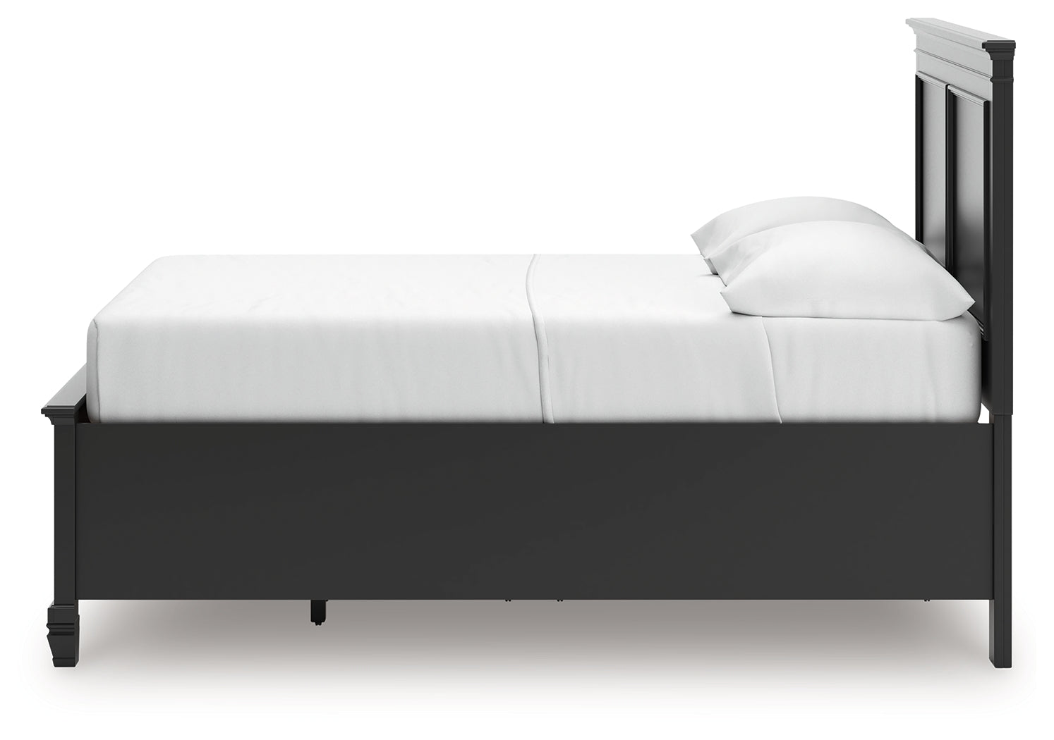 Lanolee Black Full Panel Storage Bed