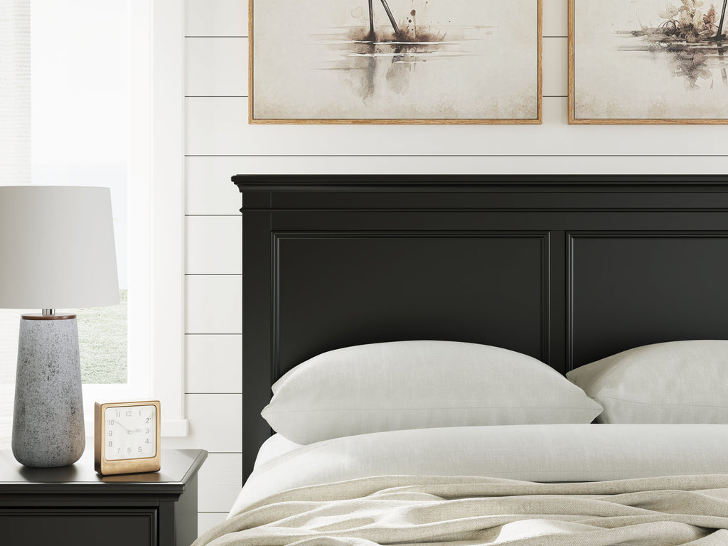 Lanolee Black Full Panel Storage Bed
