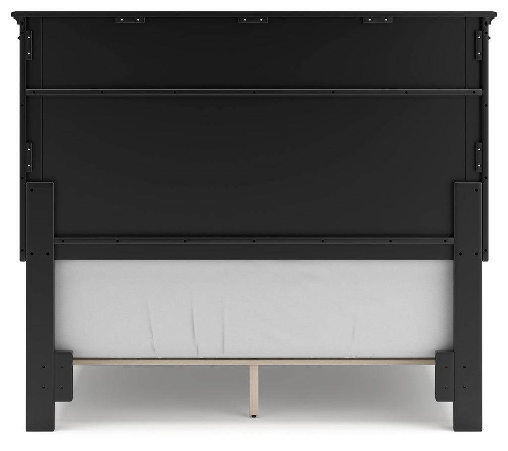 Lanolee Black Full Panel Youth Bed