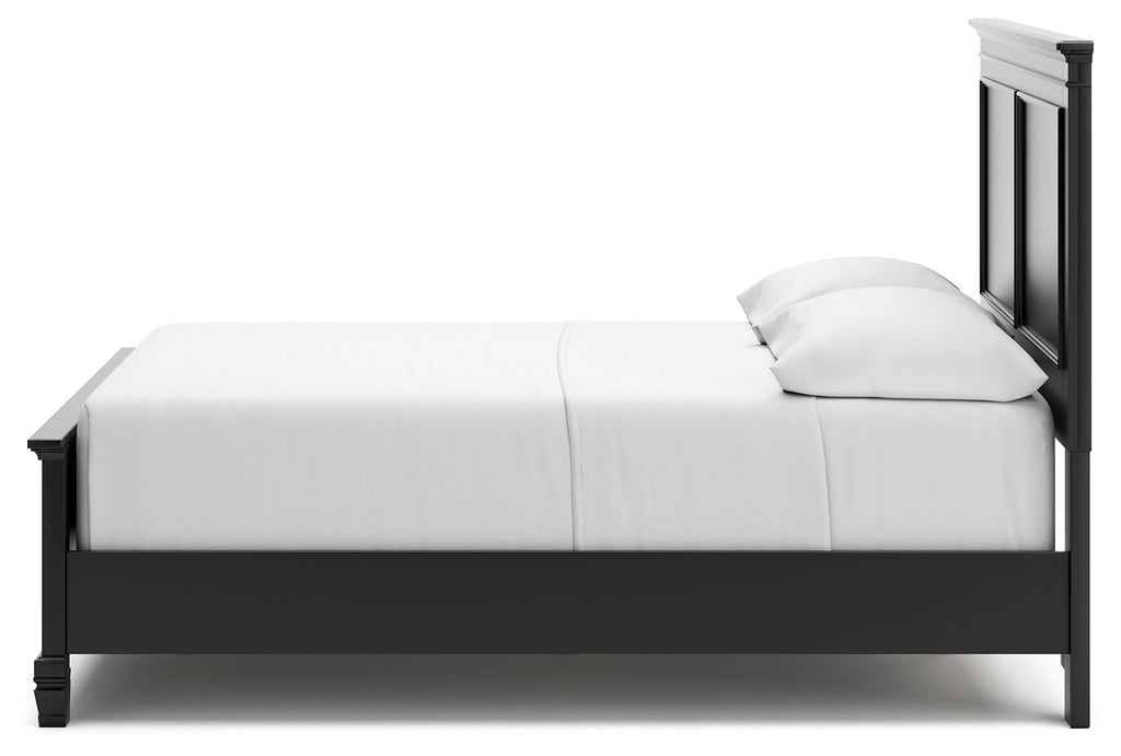 Lanolee Black Full Panel Youth Bed