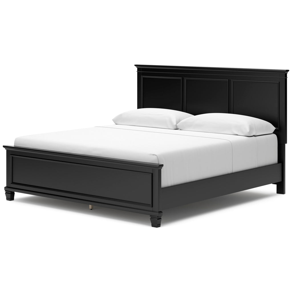 Lanolee Black King Panel 5-Piece Bedroom Set