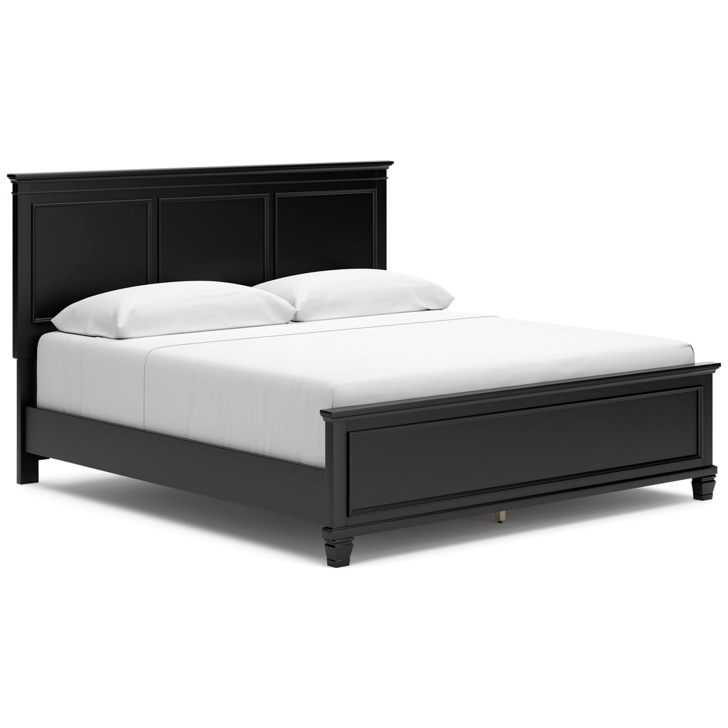 Lanolee Black King Panel 5-Piece Bedroom Set