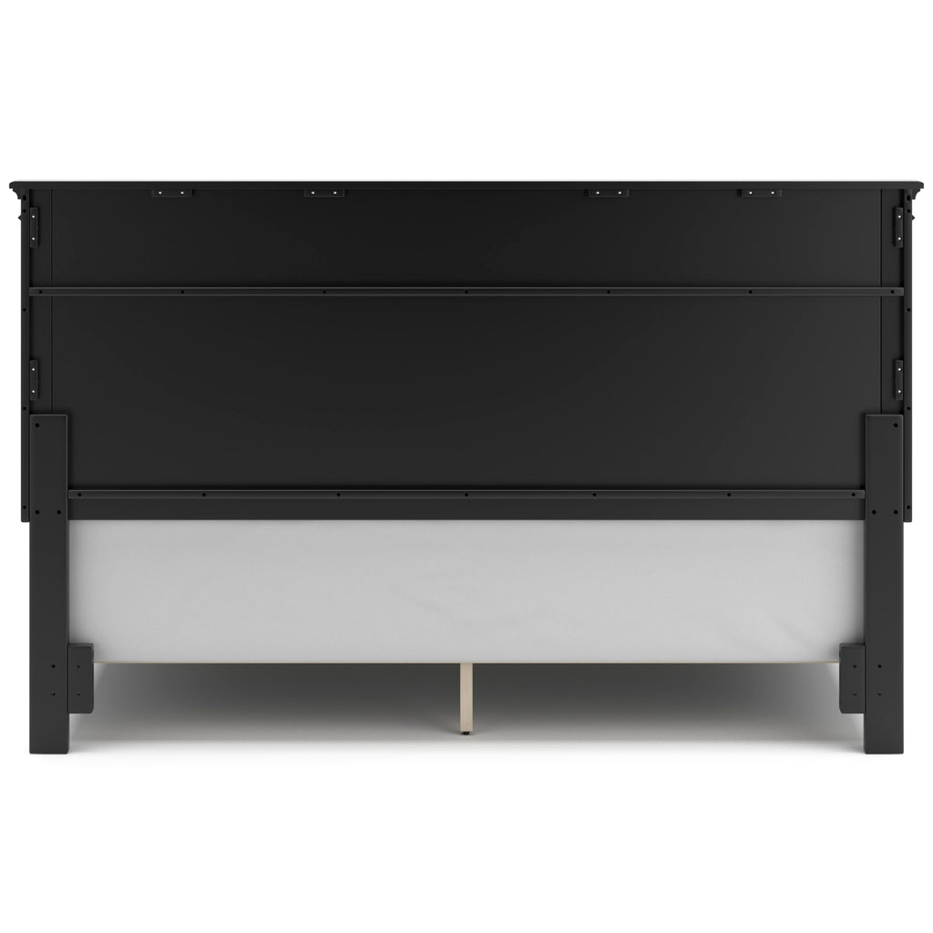 Lanolee Black King Panel 5-Piece Bedroom Set