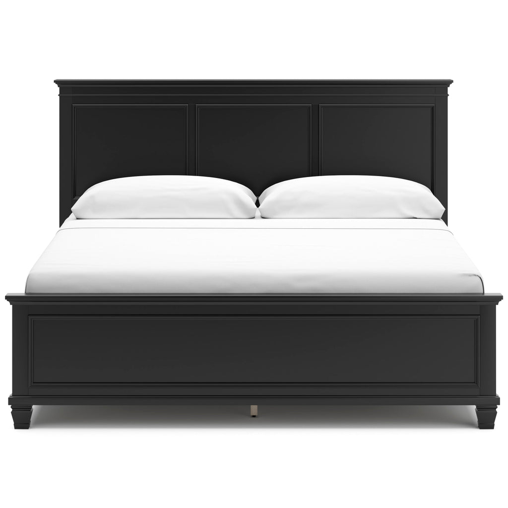 Lanolee Black King Panel 5-Piece Bedroom Set
