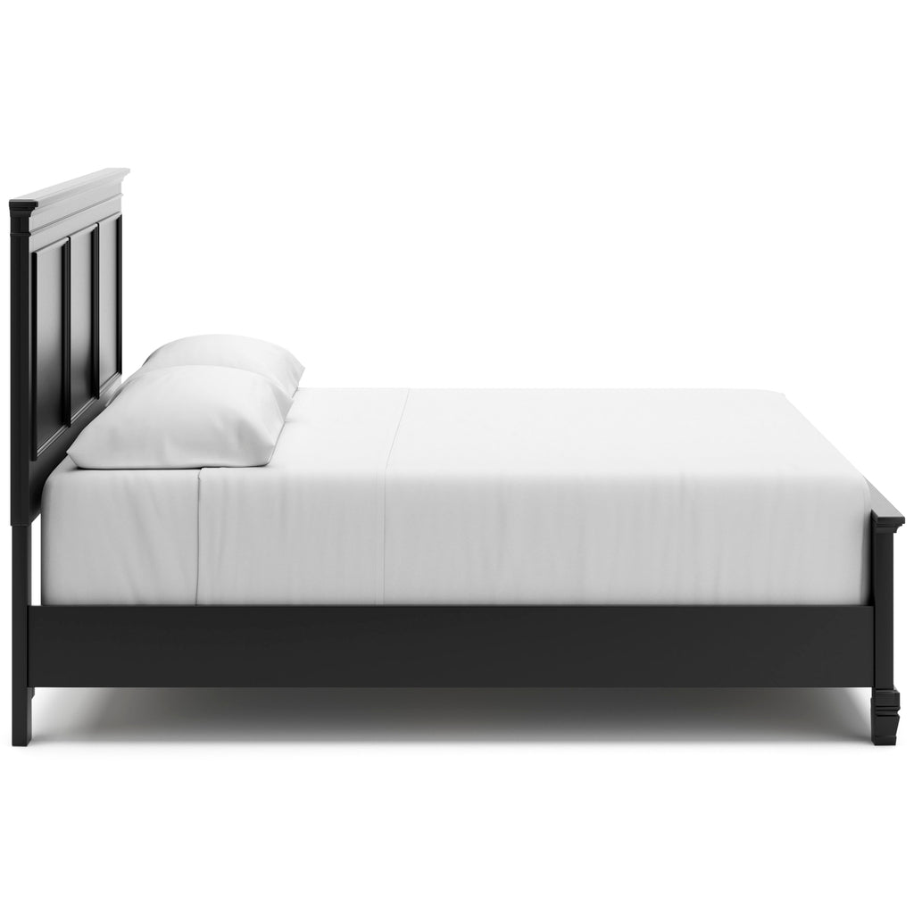 Lanolee Black King Panel 5-Piece Bedroom Set